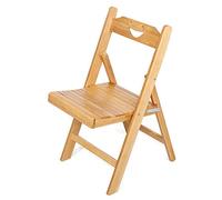Silla plegable, silla plegable de bambú portátil, silla de escritorio plegable y asiento para interior/exterior