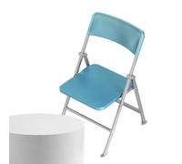Silla plegable, silla plegable en miniatura a escala 1/6, silla acolchada plegable y portátil con soporte para teléfono, silla compacta multiusos para interiores y exteriores, para amantes, hogar