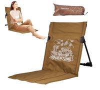Silla plegable, sillas al aire libre cojines - silla de camping para salidas de playa - silla de piso con cojín plegable de playa, picnic, diseño ergonómico. Garantizando un co