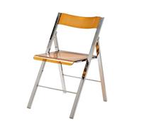 Silla plegable transparente cómoda de plástico PET que ahorra espacio, silla de comedor para bodas, reuniones y salas de espera, diseño de uso interior y exterior