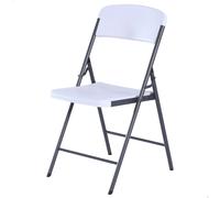 Silla Plegable Ultrarresistente, 47x50x84,5 Cm, Blanca