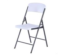 LIFETIME 92125 Silla Plegable, 47x50x84.5 cm, Patas Plegables, Color Blanco, Protección UV, Resistente al Agua, Material Polietileno Alta Densidad, Topes de Goma, Peso máximo 110 kg