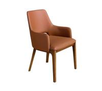 Silla polipiel marrón modelo 4157 angel cerdá s.l.silla con reposabrazos de diseño moderno con asiento y respaldo tapizados en polipiel color marrón. 83 cm