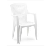 Silla Polipropileno PROGARDEN ARPA Blanca 55x60x91CM Para Jardín