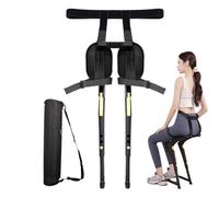 Silla portátil - Asientos Invisibles, Asiento ergonómico para Las piernas, Silla sin Silla, Silla Plegable portátil, Asientos Invisibles, 3 Engranajes Ajustables sin Silla, Taburete Ligero de al