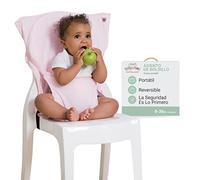 Silla portátil de BabyToLove | Silla elevadora portátil | Ligera y fácil de transportar | Indispensable para los viajes | Pink Stars