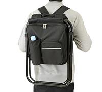 Silla portátil de camping | Silla plegable impermeable | Mochila reclinable de camping, bolsa enfriadora para porche, balcón, viajes, picnic, césped, patio, piscina, senderismo, jardín, montañismo