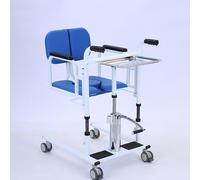 Silla Portátil De Transferencia Pacientes, Elevador De Transferencia Hidráulico, Silla De Transferencia De Elevación De Pacientes Con Asiento Dividido De 180° Y Orinal A