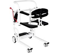Silla PortáTil de Transferencia Pacientes Silla de transferencia con ruedas, respaldo de cama eléctrico ajustable, elevador portátil móvil para el hogar, elevador portátil para pacientes, el