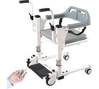 Silla PortáTil de Transferencia Pacientes Silla de traslado con ruedas, respaldo de cama eléctrico ajustable, elevador de pacientes eléctrico, ducha multifuncional para pacientes, apertura y