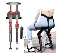Silla portátil Exoesqueleto Asiento levitación Invisible 5 engranajes Altura Ergonomía ajustable Ligero cualquier lugar Taburete plegable for acampar Soporta 330 libras,Pesca aire libre Senderismo(Red