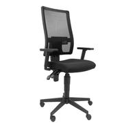 Piqueras y Crespo Silla Povedilla, respaldo malla negro, asiento Bali negro
