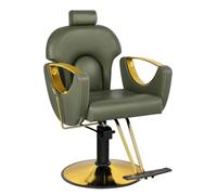 Silla Profesional Peluquería Silla hidráulica de altura ajustable 360º Giratoria con Base Fijo De Metal para Salón Profesional Champú Belleza,005