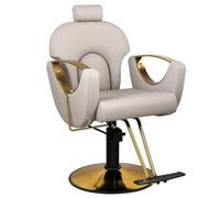 Silla Profesional Peluquería Silla hidráulica de altura ajustable 360º Giratoria con Base Fijo De Metal para Salón Profesional Champú Belleza,003