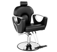 Silla Profesional Peluquería Silla hidráulica de altura ajustable 360º Giratoria con Base Fijo De Metal para Salón Profesional Champú Belleza,002