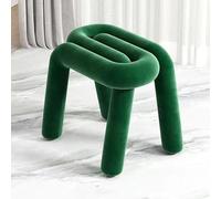 Silla puf de terciopelo de moda, taburete de maquillaje elegante y reposapiés acogedor para salón, dormitorio, vestidor, elegante silla de tocador para maquillaje y relajación y decoración del hogar