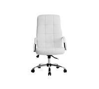 Silla Q-Connect Direccion Piav E Simil Piel Base Metalica Alt Max 1250 Anc 610 Prof 700 Mm Ruedas Premium Color Blanco