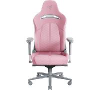 Razer Enki - Silla para Juegos Premium con Soporte Lumbar Integrado (cuero sintético Multicapa, Acolchado de Espuma, Almohadilla para la Cabeza, Altura Ajustable) Quartz