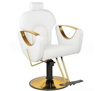 Silla reclinable de peluquería con bomba hidráulica resistente, altura ajustable, giro de 360°, multifunción para peinar el cabello y procedimientos de tatuaje