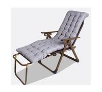 Silla reclinable de ratán ajustable, tumbona plegable con reposabrazos y almohada, silla portátil de mimbre para patio, césped, playa, jardín, uso en interiores y exteriores, color marrón con cojín A