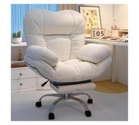 Silla reclinable ergonómica con reposapiés y soporte lumbar, silla de oficina giratoria de 360 grados para comodidad y estilo en la oficina en casa