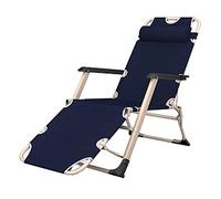 Silla reclinable extra ancha de gravedad cero XL con reposacabezas ajustable, acolchada, plegable, para patio al aire libre y junto a la piscina (color: B)