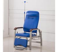 Silla reclinable médica con reposabrazos ajustable y soporte de poste intravenoso para extracción de sangre y comodidad del paciente