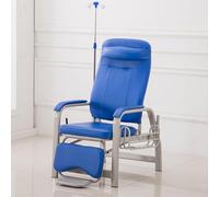 Silla reclinable médica con reposabrazos ajustable y soporte de poste intravenoso para extracción de sangre y comodidad del paciente