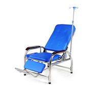 Silla reclinable médica con reposabrazos ajustable y soporte de poste intravenoso para extracción de sangre, flebotomía y uso clínico