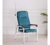 Silla reclinable médica con reposabrazos ajustable y soporte portátil de poste intravenoso para procedimientos de extracción de sangre en el cuidado del hogar y salas de espera