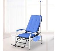 Silla reclinable médica con soporte IV para extracción de sangre y procedimientos clínicos