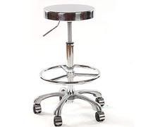 Silla Redonda de elevación, Taburete de Belleza, Taburete de Trabajo, Taburete de peluquería, Taburete de Acero Inoxidable, rotación de 360 Grados Interesting