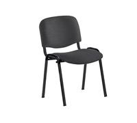 Silla Rocada Confidente Estructura Metalica Tapizada En Tela Ignifuga Negra 57X81X48 Cm