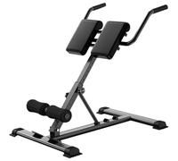 Silla romana hiperextensión plegable para gimnasio en casa - Equipo de ejercicio de banco de extensión de espalda resistente para espalda baja, flancos y abdominales (blanco)