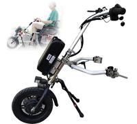 Silla Ruedas EléCtrica 12", Accesorio para Silla Ruedas Manual 500W con BateríA ExtraíBle, Kit ConversióN De 3 Velocidades Y Luz Delantera para Accesibilidad En Silla De Ruedas,B