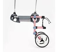 Silla Ruedas para Patas Traseras Silla de Ruedas para Perros, Ajustable Discapacitados Perros Caminar Asistida Coche Patas Traseras Rehabilitación Ejercicio Coche 2 Ruedas