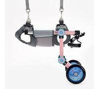 Silla Ruedas para Patas Traseras Silla de Ruedas para Perros, Ajustable Discapacitados Perros Caminar Asistida Coche Patas Traseras Rehabilitación Ejercicio Coche 2 Ruedas