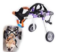 Silla Ruedas Perro Carro de Soporte para Patas de Perro de 22-44 Libras, 2 Ruedas, Ultraligero, Silla de Ruedas para Mascotas Fácil de Limpiar para Mini Perros (Size : Size X)