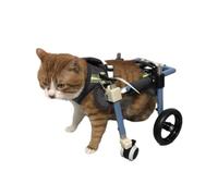 Silla Ruedas Perro Cómoda Silla de Ruedas para Gatos con Patas Traseras Paralizadas, Dispositivo de Soporte Ligero para Perros, Fácil de Montar, 4 Ruedas Pueden Convertirse en Un Carrito de Recuperaci
