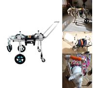 Silla Ruedas Perro Silla de Ruedas de Ejercicio para Animales de 2 a 132 Libras para Perros, Carro para Mascotas Grande, Mediano y Pequeño con Ruedas Delanteras y Traseras (Size : Size XS)