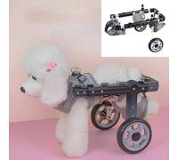 Silla Ruedas Perro Silla de Ruedas para Perros de 2 Ruedas Grande, Mediana, Pequeña Soporte para Patas Traseras Soportes para Patas de Perros Discapacitados Carrito para Gatos Perro para Ayudar a Cura
