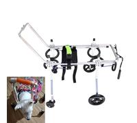 Silla Ruedas Perro Silla de Ruedas para Perros de 4 Ruedas/Ruedas De Ejercicio para Animales, Carro de Rehabilitación de Soporte Completo para Cadera para Perros Grandes, Medianos y Pequeños (Size