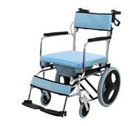 Silla Ruedas Silla De Ruedas Manual Con Inodoro Multifuncional, Plegable, Pequeño Baño, Orinal Impermeable, Scooter For Personas Mayores Silla de Ruedas Eléctrica