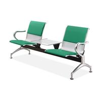 Silla Sala de Espera, Banco de Recepción de Aeropuerto con Mesa de Café y Brazos Banc de Vestíbulo for Aeropuerto, Oficina, Banco, Hospital, Escuela, Barbería(Green)