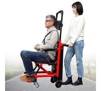 Silla salvaescaleras para personas mayores,silla de ruedas sube escaleras con orugas,silla de ruedas manual para personas mayores,batería de litio de 13A rojo