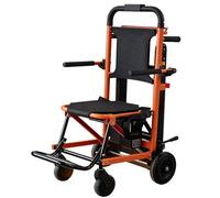 Silla Salvaescaleras Plegable Y Ligera,Silla Salvaescaleras Para Personas Mayores,Salvaescaleras EléCtricas, BateríA De Litio De 7.8 A Y Carga MáXima De 169 Kg Naranja
