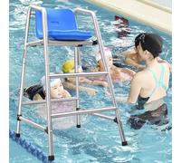 Silla salvavidas con asiento cómodo para observación de piscina y tareas de árbitro