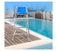 Silla salvavidas de acero inoxidable resistente para piscinas al aire libre, playas y patios, asiento de seguridad duradero para adultos