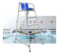 Silla salvavidas de acero inoxidable, taburete desmontable junto a la piscina para uso en exteriores e interiores en jardines, patios traseros y parques acuáticos