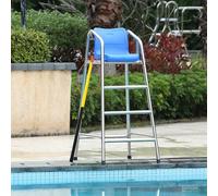 Silla salvavidas portátil con poste de rescate, asiento de observación inoxidable para seguridad al aire libre y competiciones
